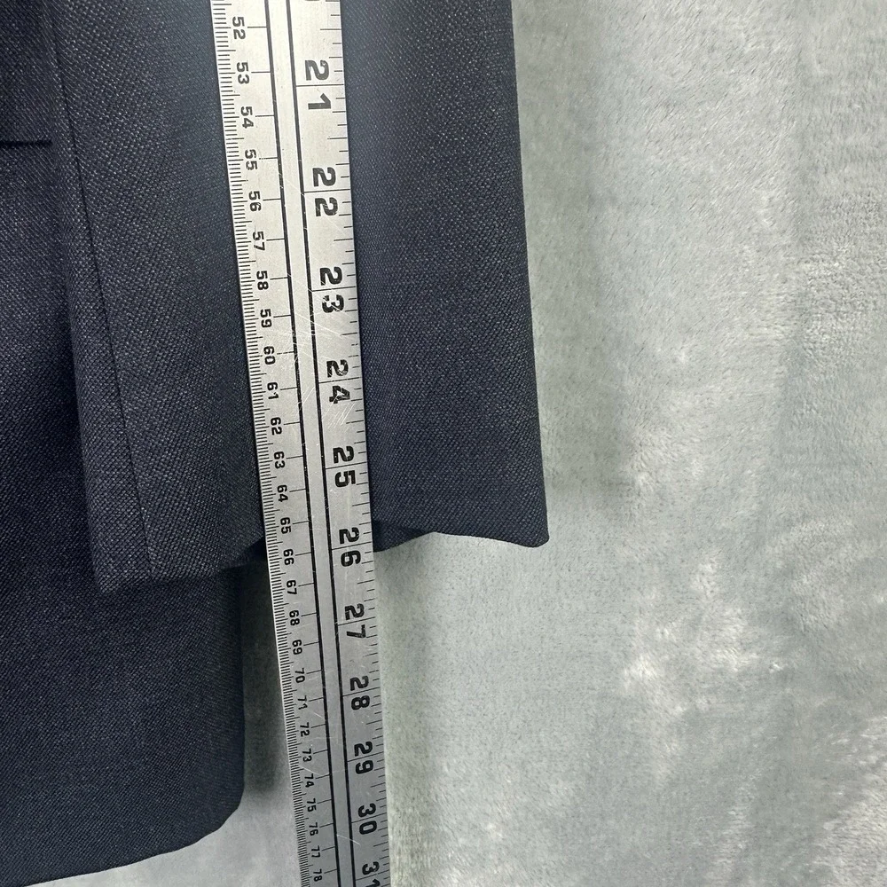Hickey Freeman‎ Dark Gray Wool Blazer Men's 42R Tailored Jacket No Size Tag